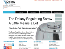 Tablet Screenshot of delanyproducts.com